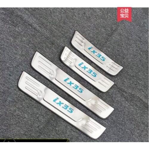 304 stainless steel Plate Door Sill Welcome Pedal Car Styling Accessories (inside + outside) for Hyundai IX35 2010--2017