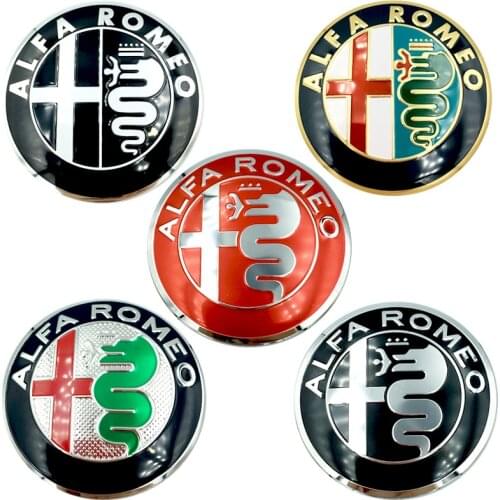 4pcs 56mm Car Wheel Center Hub Cap Cover Sticker Rim Emblem Badge Fit For Alfa Romeo Giulietta Spider GT Giulia Mito 147 156 159