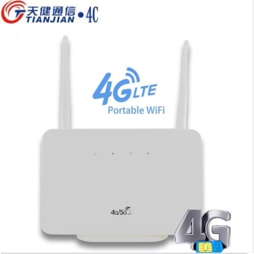4g Wifi Router 300Mbps Network Wi-Fi Unlocked Wireless 4G CPE Router LAN/WAN Port+SIM Card Slot Modem 4g Wifi Sim Card