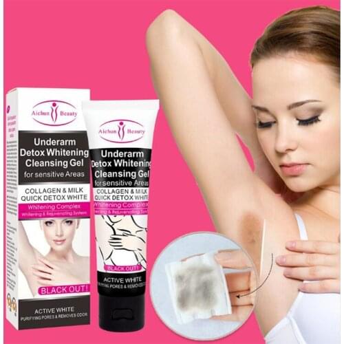 50ml Aichun Collagen&Milk Women Armpit Whitening Cream Underarm Private Part Nipple Skin Care Cream Repair Cream Body Underarm