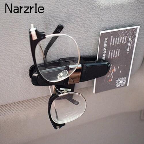 Car Glasses Holder Sun Visor Car Glasses Clip Cases Fastener Cip Eyeglasses Clip Ticket Card Clamp Universal Auto Accessories