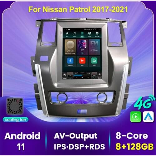 Navifly 9.7" 6+128G Android 11 GPS Auto multimedia smart head unit for Nissan Patrol 2017-2021 with DSP 4G LTE carplay WIFI IPS