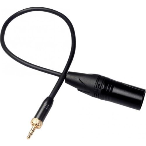 Wireless Microphone 3.5mm Male To XLR Male Audio Cable with M6 Internal Thread for Sony Cable