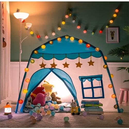 Kids Tent Ball Pool Tipi Child Folding Play Tent House For Kids Indoor Princess Castle Mosquito Net Childrens Tent Gifts