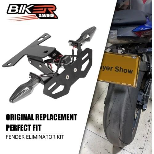 For BMW S 1000R 1000RR S1000RR S1000R HP4 Fender Eliminator LED Light Motorcylce Rear Tail Tidy Kit License Plate Holder Bracket