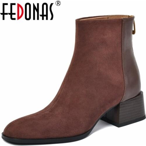 FEDONAS Women's Ankle Boots