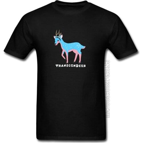 Transgendeer Design Pride Lgbt Gay Lesbian T Shirts Elk Deer Graphic Men Tshirts High Quality Clothing Shirt Cotton Loose