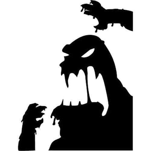 Halloween Window Stickers Glass Door Black Monster Party DIY Decoration Happy Halloween Decor For Home 2021 Wholesale