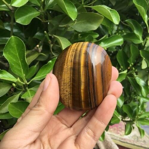 Natural Tiger Eye Stone Palm Stones Polished Oval Shape Tumble Exercise For Heathy Healing Quartz Crystal Gifts
