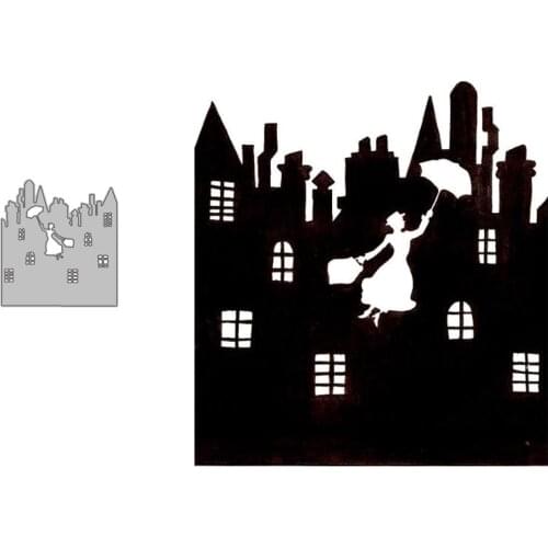 Metal Cutting Dies City Fairy for DIY Scrapbooking Album Paper Cards Decorative Crafts Embossing Die Cuts