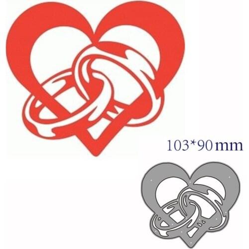 Metal cutting dies cut die mold Love ring decoration Scrapbook paper craft knife mould blade punch stencils dies