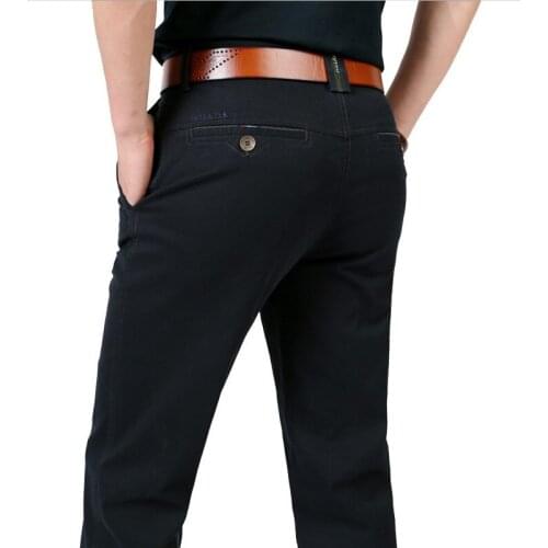 Denim Mens Pants Casual Pockets Cotton Cargo Pants Men Black Army Male Trousers Autumn Pantalon Homme Size 40 42 44