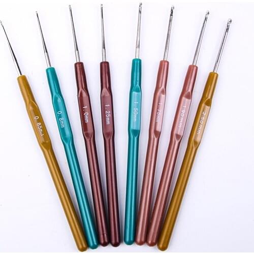 Nonvor 8Pcs/Set Crochet Hook Needle Knitting Needles Knitting And Crochet Needles Set Weaving Embroidery Knitting Sewing Tools