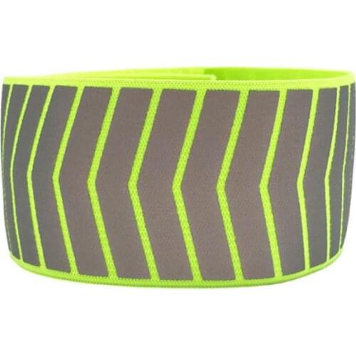 New Arrow Style Reflective Arm Band Safety Bracelet Vest Strap Elastic Webbing Tape Night Running Cycling Riding Jogging Walking