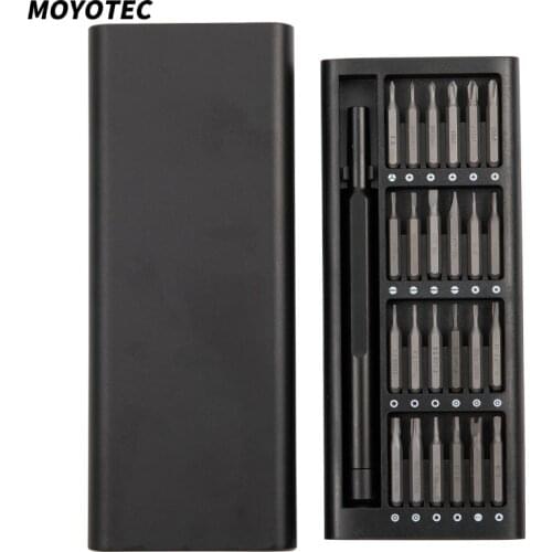 MOYOTEC 24 In 1Precision Screwdriver Set Multifunction Magnetic Torx Hex Screwdriver Bit Set for Repair Phone Computer Tools