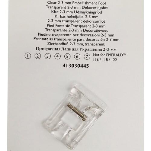 Clear 2-3MM Embellishment Foot For Viking #4130304-45 / 413030445