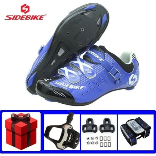 SIDEBIKE Professional Cycling Shoes Road Sapatilha Ciclismo Self-locking Breathable Outdoor Superstar Bicycle Riding Sneakers