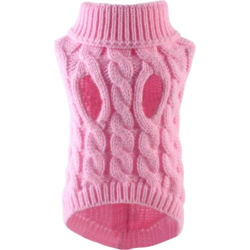Pet Dog Cat Warm Sweater Clothing Winter Turtleneck Knitted Puppy Clothes Chihuahua Dogs Teddy French Bulldog Vest Clothes