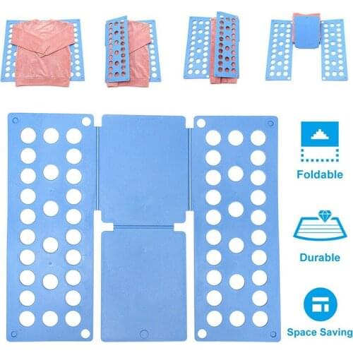 Quality Adult Kids Magic Clothes T- Shirts Folder Laundry Organizer Fold Save Time Quick Clothes Folding Board Clothes Holder