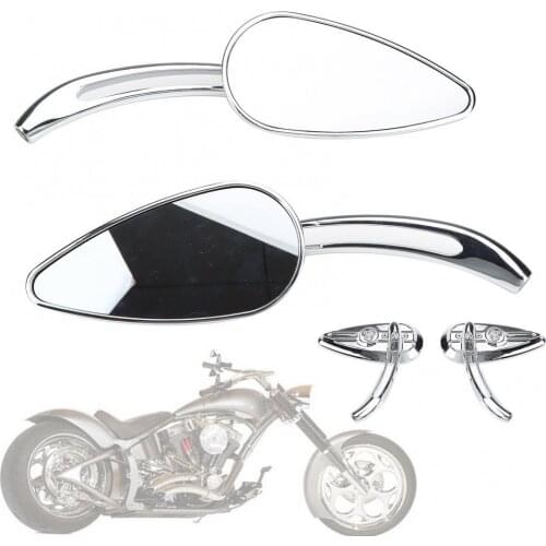 1Pair Motorcycle Motorbike Safety Left Right Rearview Side Mirrors Replacement Aluminum Rear View Mirrors Mirror