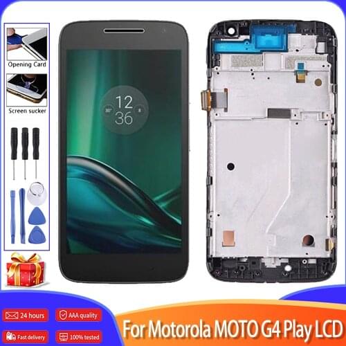 5.0" For Motorola MOTO G4 PLAY LCD Display Touch Screen Digitizer Assembly For MOTO G4 Play LCD+Fram Xt1601 Xt1602 XT1603 Xt1604