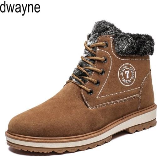 Winter Mens Boots Men Casual Fahsion Snow Men Ankle Boots Men Leather Boots For Men Shoes With Fur Keep Warm ghn8