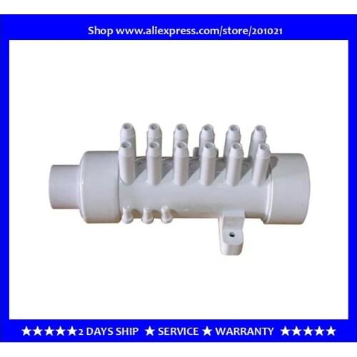 1.5" PVC Manifold water distributor with 12branches 12 barbs PVC air Manifold 11.5mm air distributor for bathtub hot tub spa