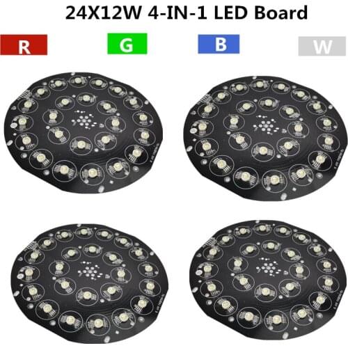 4pcs/ 12W RGBW lamp beads, 24X12W PAR LED Board Professional stage light led light source
