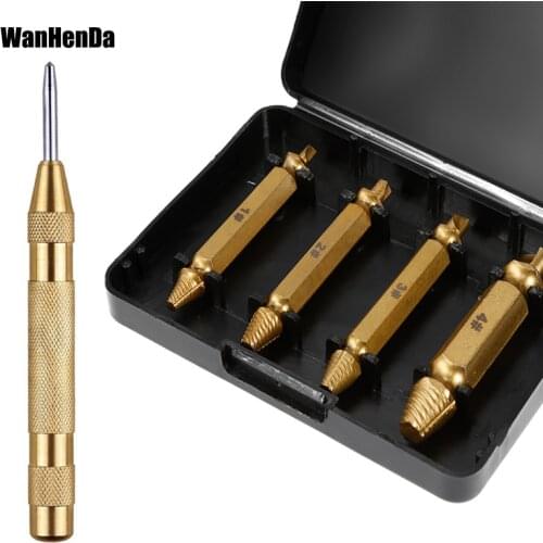 5 Inch Automatic Center Pin Punch Spring Loaded Marking Starting Holes Tool High Speed Steel Automatic Centre Punch/Dot Punch