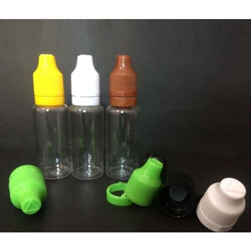 50pcs 20ml Empty Plastic Clear Dropper Bottles 20ml Plastic e liuqid Empty 20ml Bottle With Childproof Tamper Evident Cap