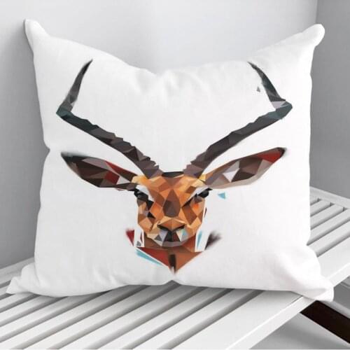 Antelope Throw Pillows Cushion Cover On Sofa Home Decor 45*45cm 40*40cm Gift Pillowcase Cojines Dropshipping