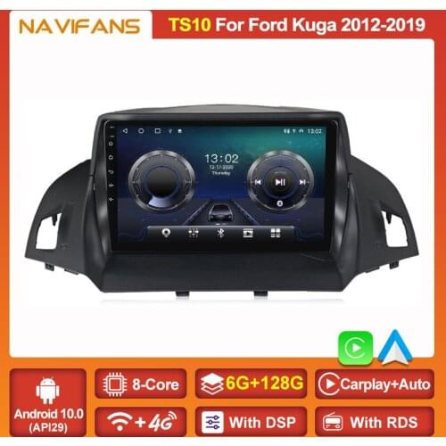 2 Din IPS Android 11 Car Radio Multimedia Player For Ford Kuga 2012-2019 Escape GPS Navigation Dvd Auto Stereo Dsp Carplay BT5.0