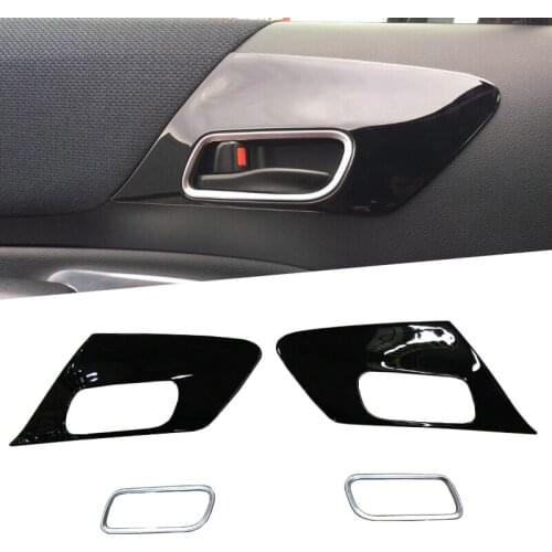 Car Styling Accessories For Toyota Sienta 2016 2017-2019 2020 Front Inner Door Handle Bowl Cover Interior Decoration Stickers