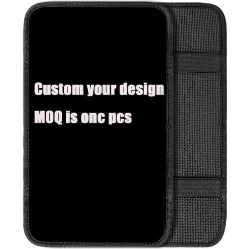INSTANTARTS Custom Logo/Design Car Center Console Armrest Cover Pad Universal Fit Soft Comfort Center Console Armrest Cushion