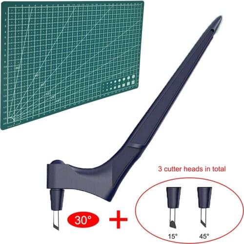 Art Cutting Tool Craft Cutting Kinfe Blade 360° DIY Safety Cutter Paper Knife Accessories Pretty Stationery with Cutting Board