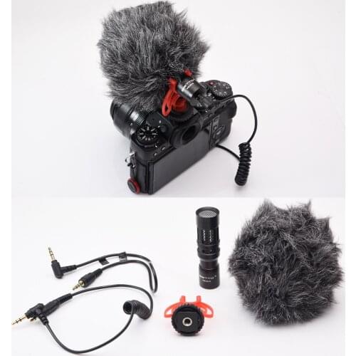 SETTO VM-M10 Photography Interview Microphone for Youtube Vlogging Video Shotgun MIC for Nikon Canon DSLR Phone microphone