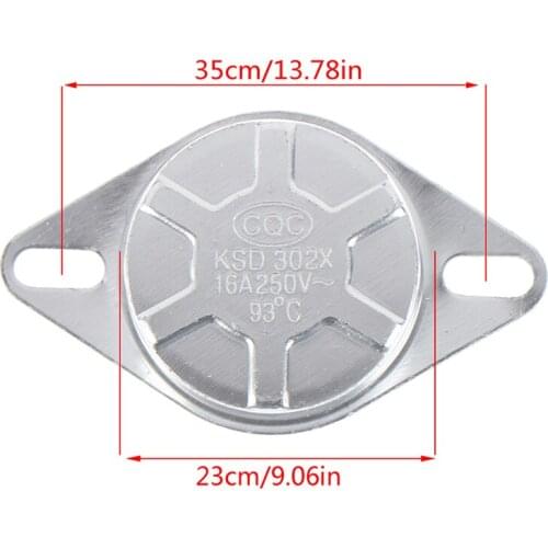 KSD302X/93C 20A Degree Manual Reset Temperature Thermal Control Heater Bipolar