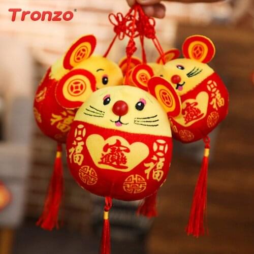 Tronzo Year Of The Rat Plush Doll Pendant Wholesale 2020 Mouse Doll Event Gift customization New Year Party Decoration Gift