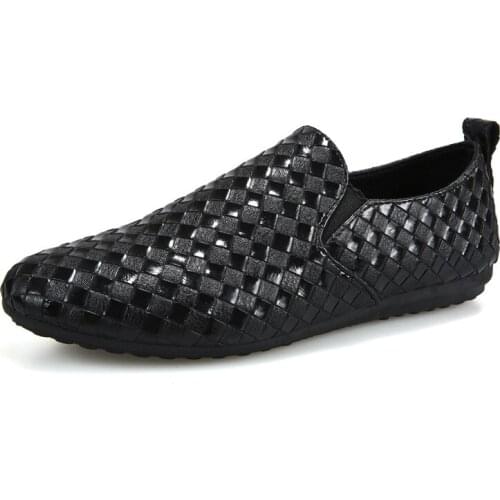 Brand High Quality Leather Men Casual Shoes Summer Male Breathable Resistant Empty Men Shoes Soft Background Size 39-44