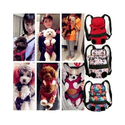 Portable Security Puppy Small Dog Carrier Travel Front Back Backpack Carrying Pouch Bags dog accessories dog backpack