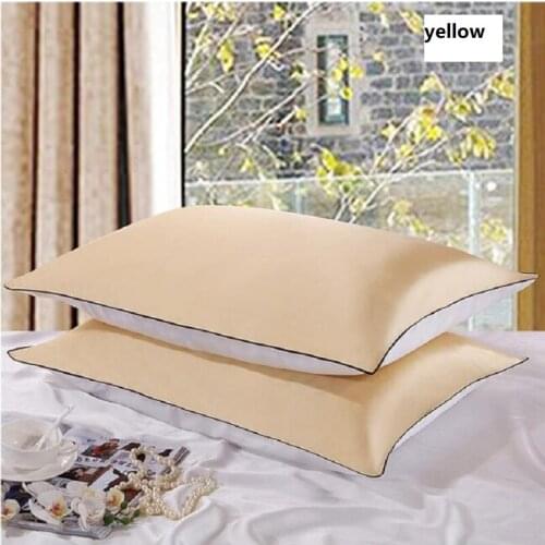 UBRUSH Satin pillowcase 48*74 cm Silk fabric Smooth skin 3 colors Comfort Sleeping Noble temperament Home Hotel Pillowcases