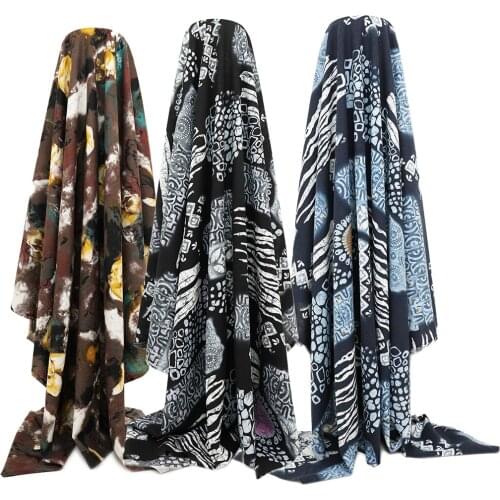 Flower Linen Printing DIY Fabric Sewing Clothing Bag Curtain Pillow Tablecloth Decoration Hanfu Crafts Materials Cloth Textile