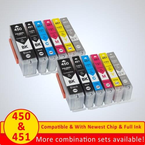 Xiangyu PGI 450 CLI 451 compatible ink cartridge 450 for canon PGI-450 IP7240 MG5440 MG5540 MG6440 MG6640 MG5640 MX924 MX724