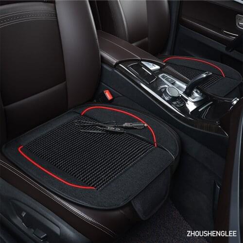 ZHOUSHENGLEE 12V Seat ventilation 1pc car seat cover for SEAT Ateca LEON Toledo arona exeo IBL summer Pad Cushion
