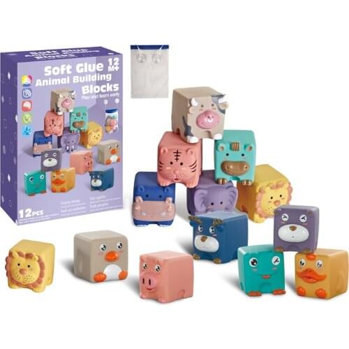 1 Set Toddler Bath Toys for Kids1-3 Year Old Bathroom Stacked Blocks Baby Birthday Gifts Creative Baby Water Colorful Toys