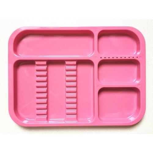 1pcs PINK Autoclavable Dental Instruments Tray Split
