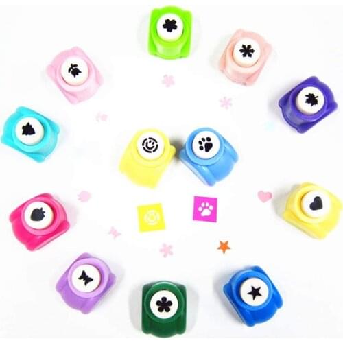12pcs Hole Puncher Mini Scrapbooking Machine For Kids Paper Punchers Arts And Crafts Flower Butterfly Craft Punch Set Embossing