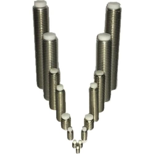 2pcs M6 M8 allen set screws inner hexagon nylon head head bolt 0.75/1mm fine pitch polyurethane buffer stainless steel 12-70mm L