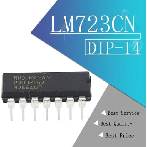 5PCS LM723CN DIP14 LM723 regulator 2.0-37V Programable New original fast delivery