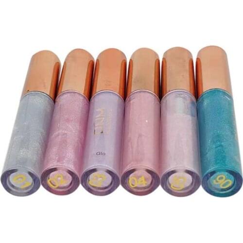 6 Color Polarized Lip Gloss Glaze Chameleon Bright Flash Pearlescent Shimmer Moisturizing Lipstick Clear Gloss T1222
